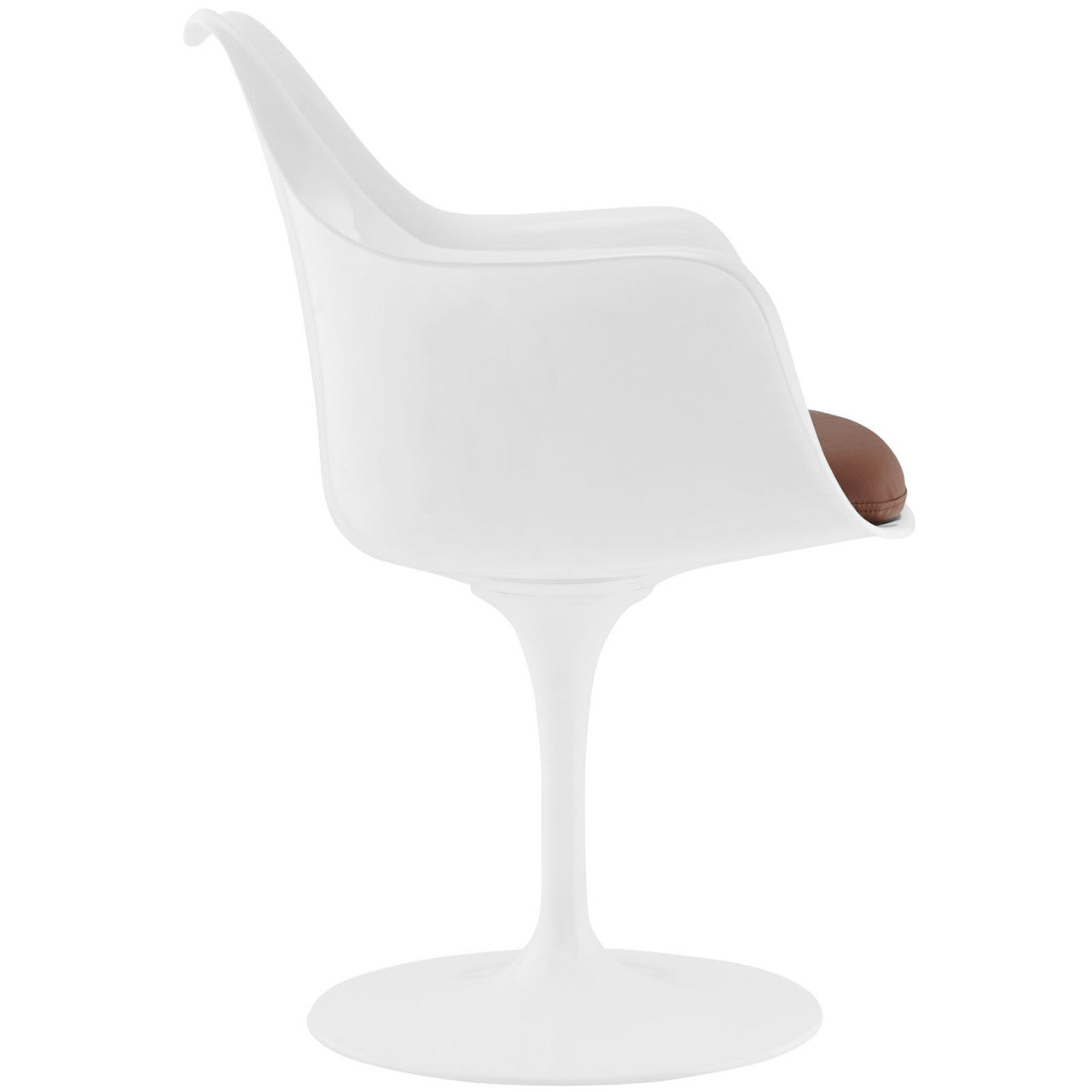 Lippa Dining Vinyl Armchair, Tan, Plastic