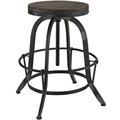 Sylvan 3 Piece Dining Bar Table Set, Black Metal