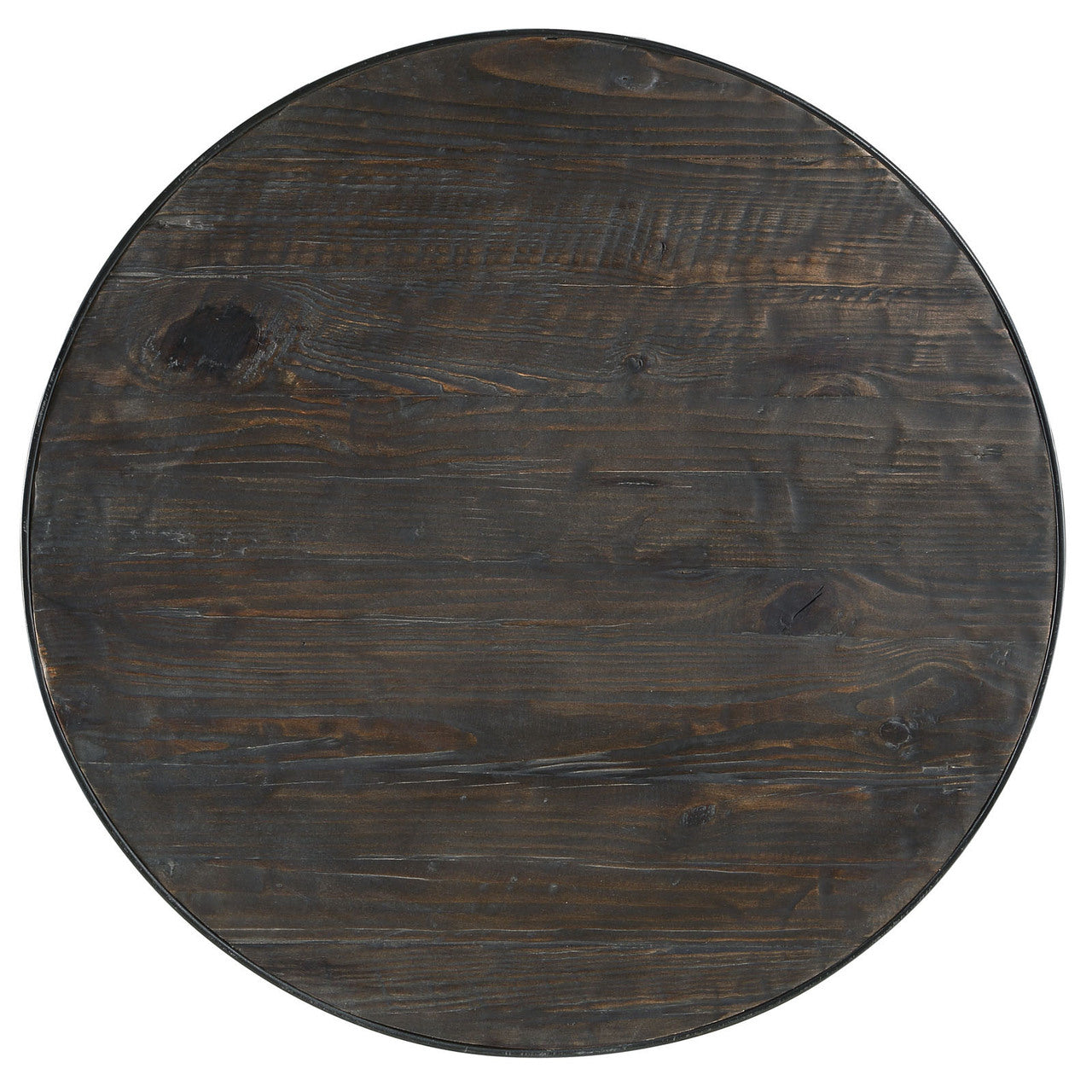 Sylvan 3 Piece Dining Bar Table Set, Black Metal