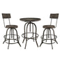 Gather Dining Chairs and Table Set, Black, Metal 9636