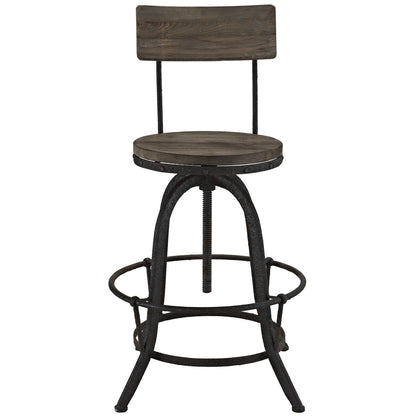 Procure 2 Piece Dining Barstool Set, Brown Metal