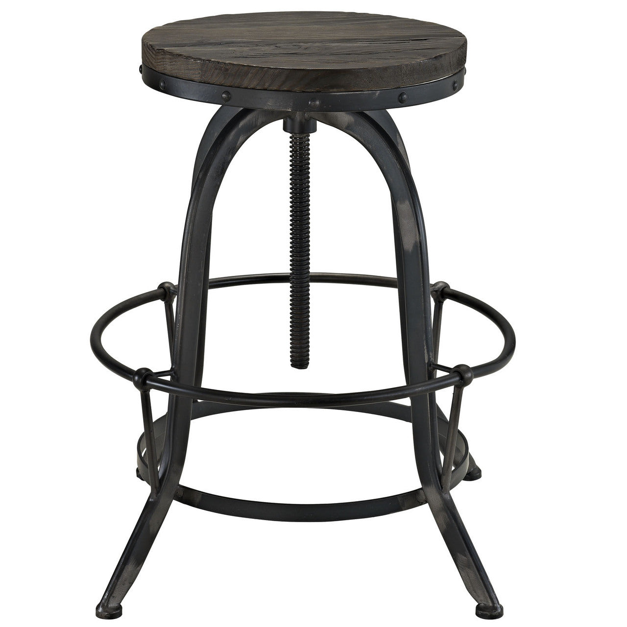Collect 4 Piece Dining Bar Stool Set, Black Metal