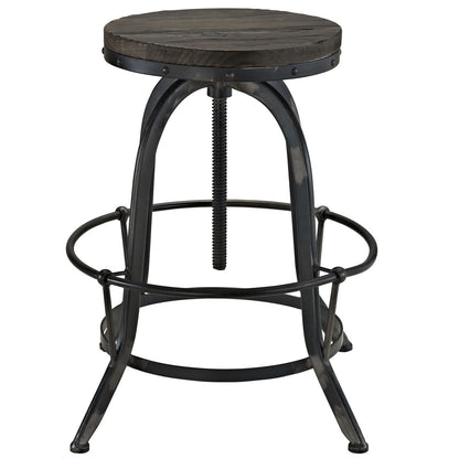 Collect 4 Piece Dining Bar Stool Set, Black Metal