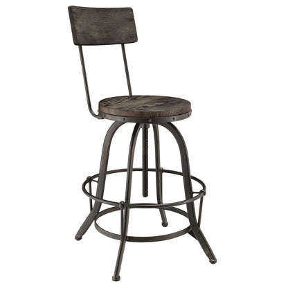 Gather Five PCS Dining Set, Black, Metal 9640
