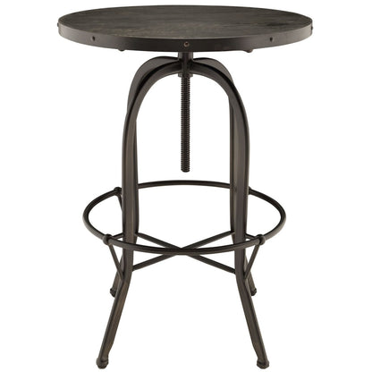 Gather Five PCS Dining Set, Black, Metal 9640