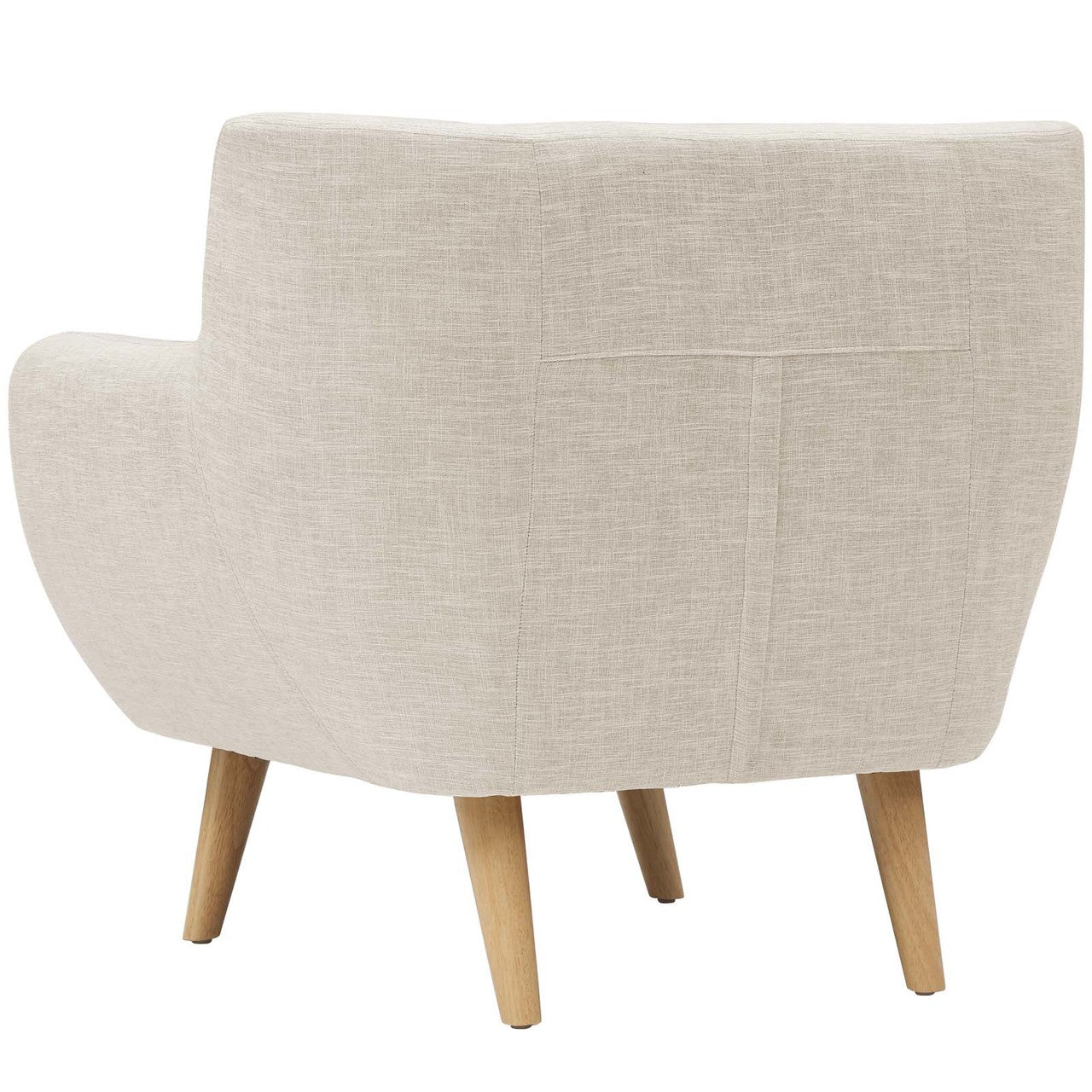 Remark Upholstered Fabric Armchair, Fabric, Beige 13284
