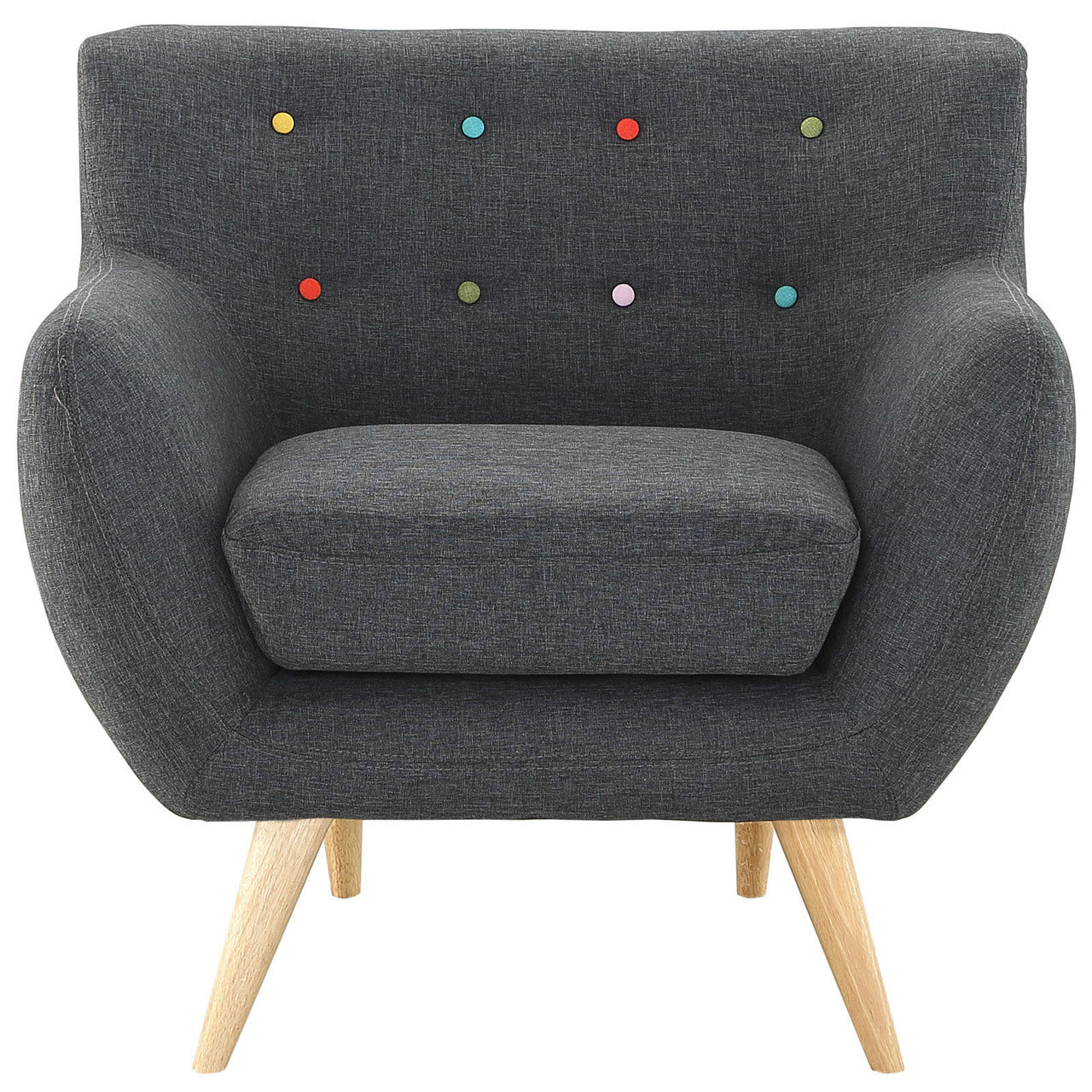 Remark Armchair, Grey Fabric