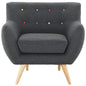 Remark Armchair, Grey Fabric