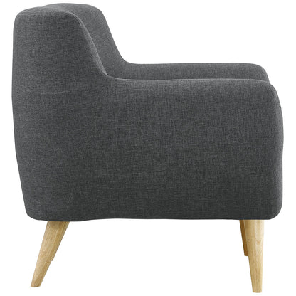 Remark Armchair, Grey Fabric