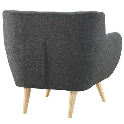 Remark Armchair, Grey Fabric