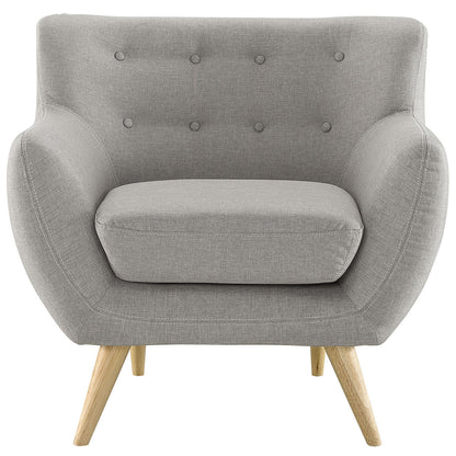 Remark Armchair, Light Grey Fabric
