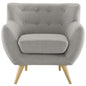 Remark Armchair, Light Grey Fabric