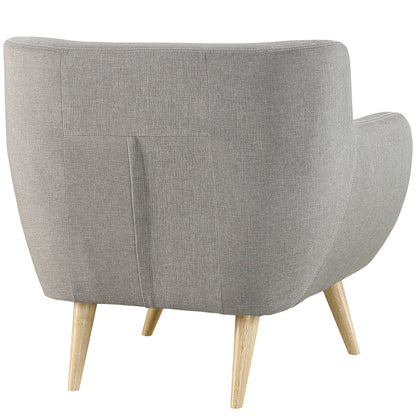 Remark Armchair, Light Grey Fabric