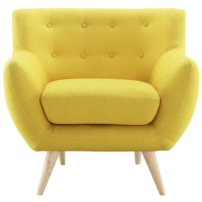 Remark Armchair, Yellow Fabric