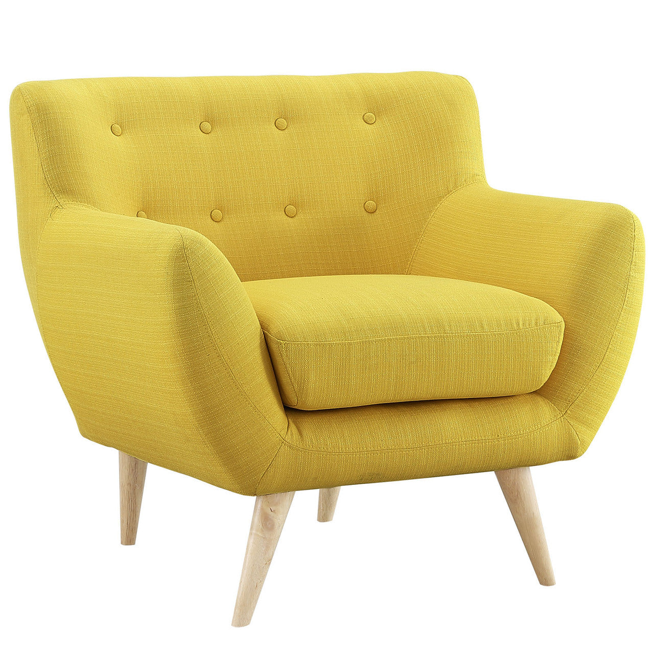 Remark Armchair, Yellow Fabric