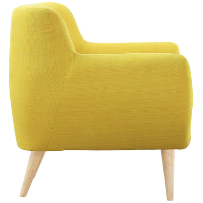 Remark Armchair, Yellow Fabric