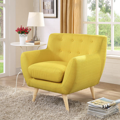 Remark Armchair, Yellow Fabric