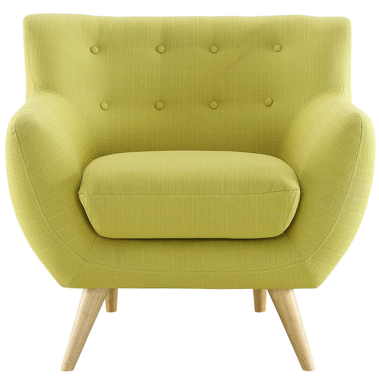 Remark Armchair, Green Fabric