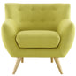 Remark Armchair, Green Fabric