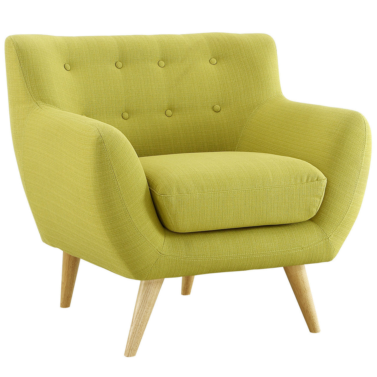 Remark Armchair, Green Fabric