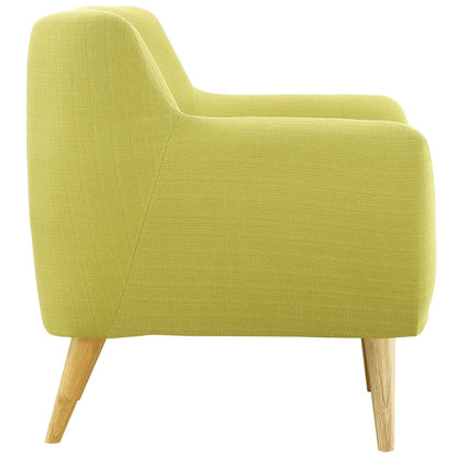 Remark Armchair, Green Fabric