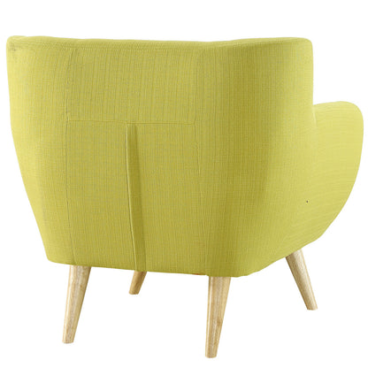 Remark Armchair, Green Fabric