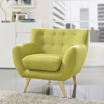 Remark Armchair, Green Fabric