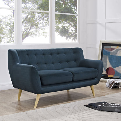 Remark Loveseat, Navy Fabric