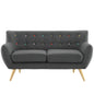 Remark Loveseat, Grey Fabric