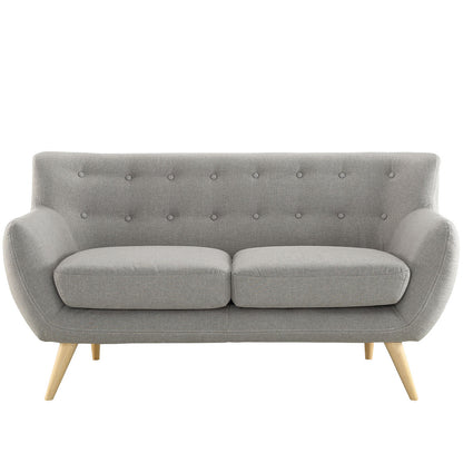 Remark Loveseat, Light Grey Fabric