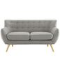 Remark Loveseat, Light Grey Fabric
