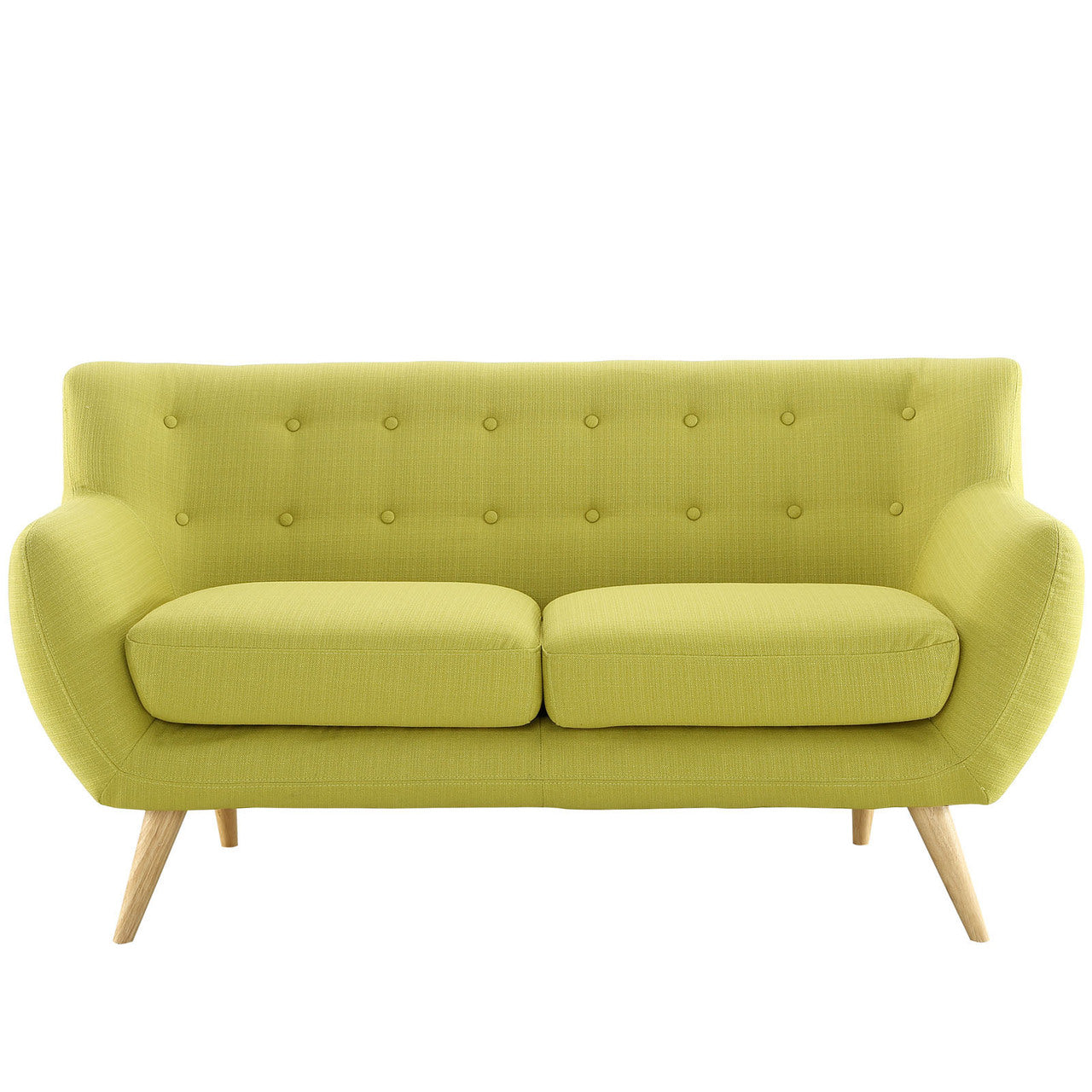Remark Loveseat, Green Fabric