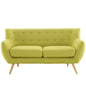 Remark Loveseat, Green Fabric