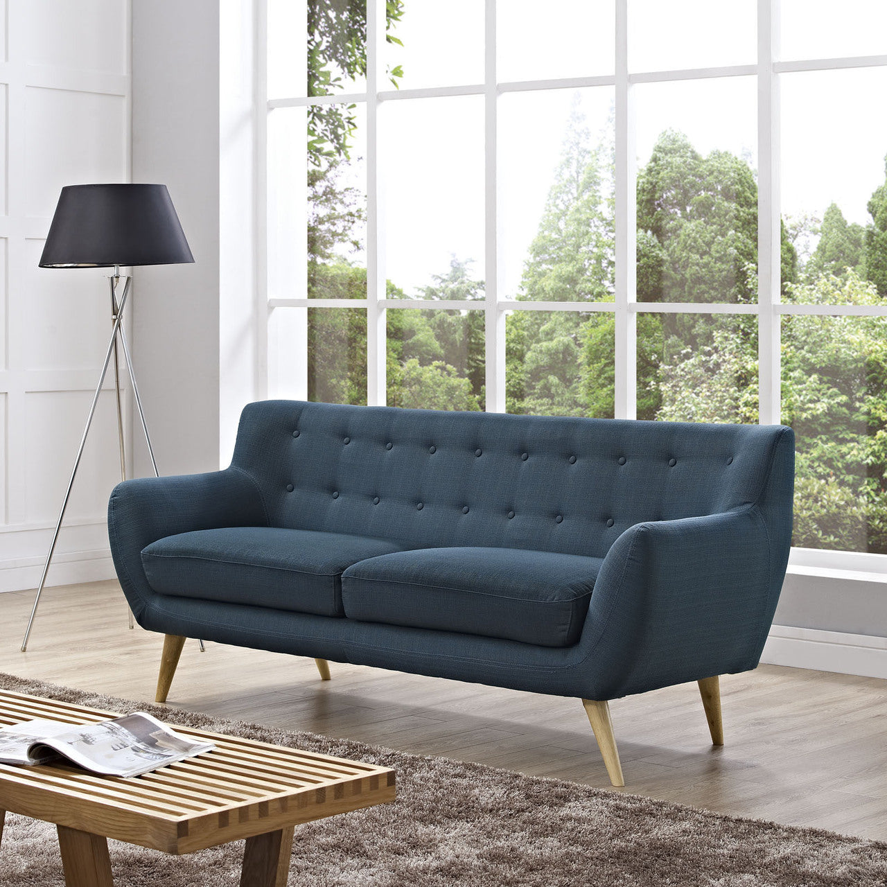 Remark Sofa, Navy Fabric