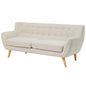 Remark Upholstered Fabric Sofa, Fabric, Beige 13288
