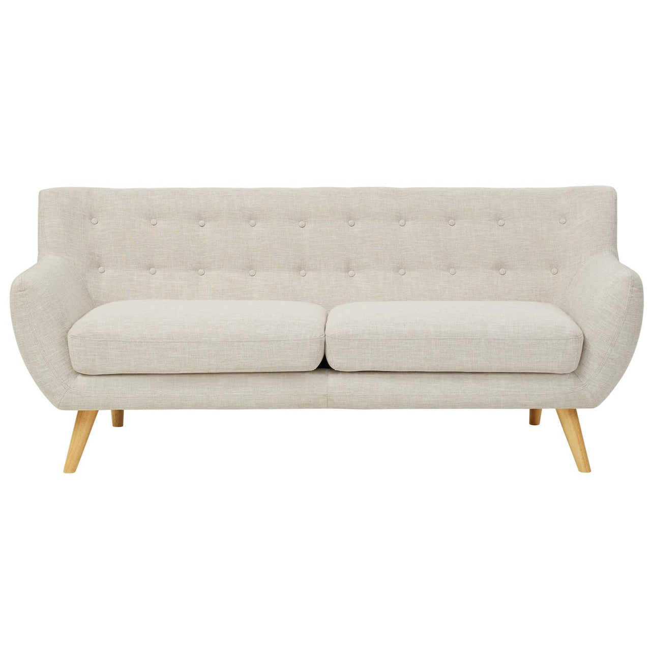 Remark Upholstered Fabric Sofa, Fabric, Beige 13288