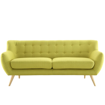 Remark Sofa, Green Fabric