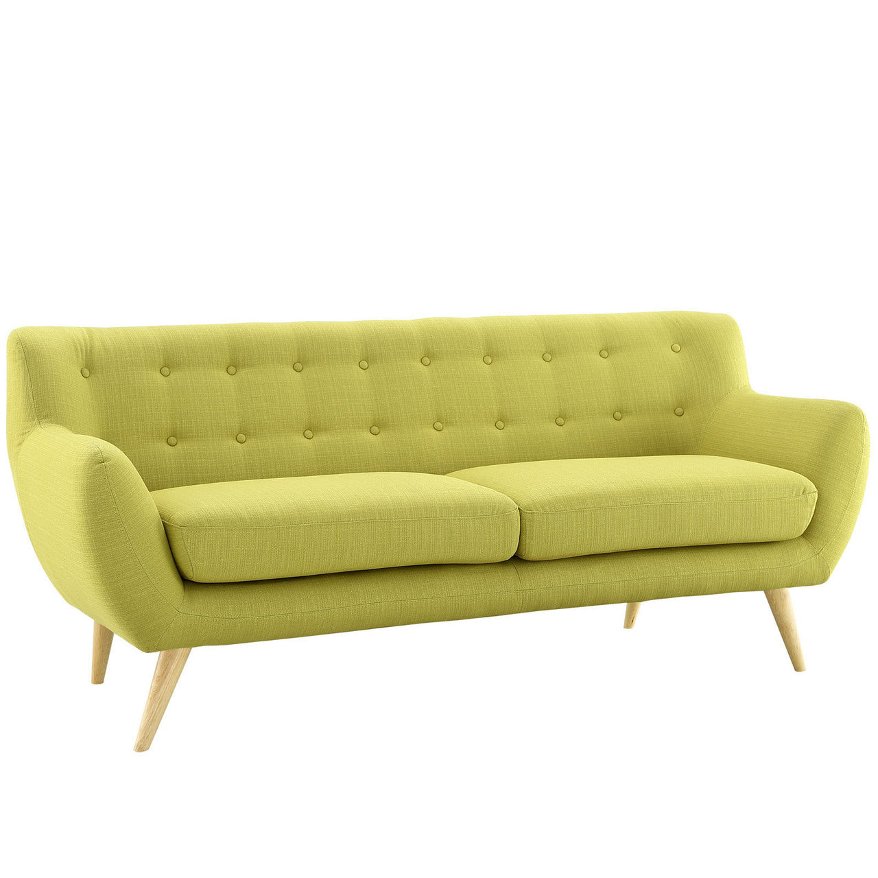 Remark Sofa, Green Fabric