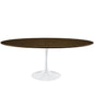 Lippa 78" Wood Dining Table, Brown Steel Wood