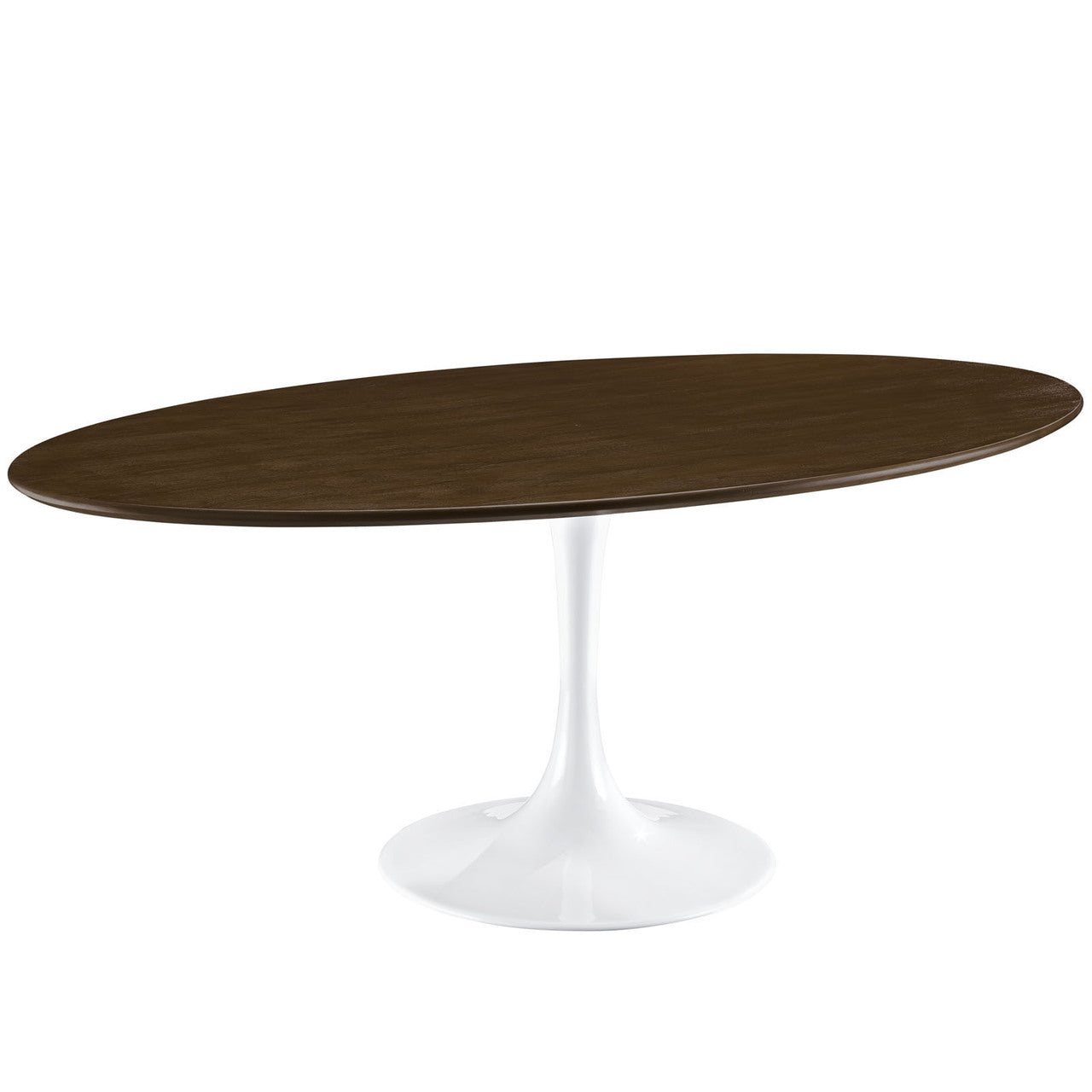 Lippa 78" Wood Dining Table, Brown Steel Wood