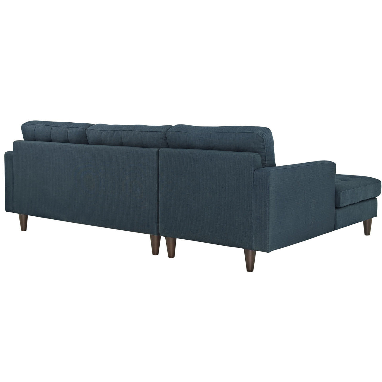 Empress Left-Arm Sectional Sofa, Navy Fabric