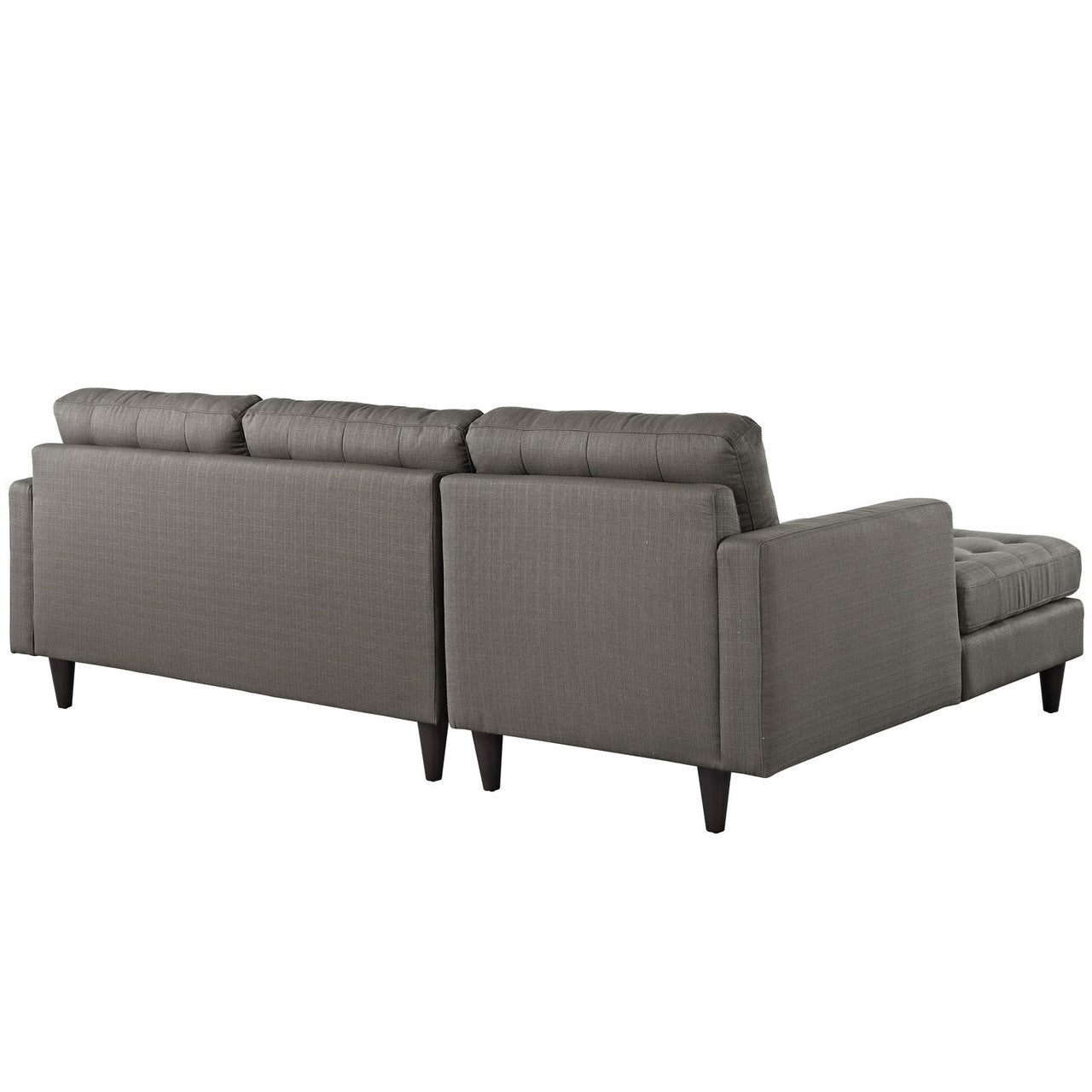 Empress Left-Arm Sectional Sofa, Grey Fabric