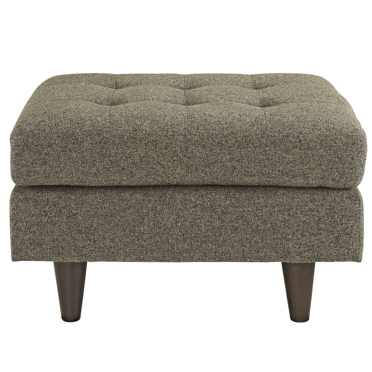 Empress Upholstered Ottoman, Oatmeal Fabric