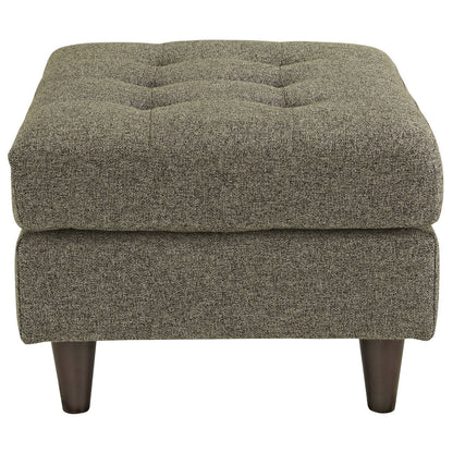 Empress Upholstered Ottoman, Oatmeal Fabric
