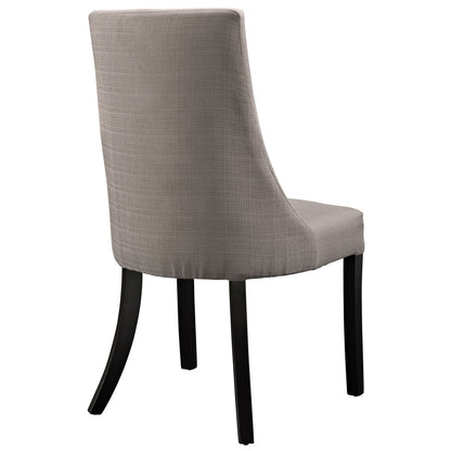 Reverie Dining Side Chair (Set of Four), Grey, Fabric