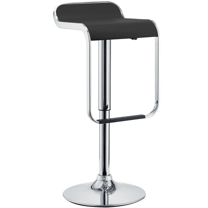 LEM Vinyl Bar Stool in Black