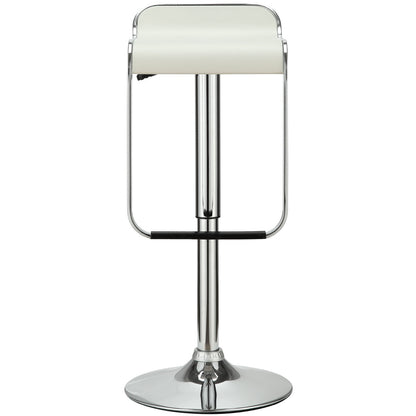 LEM Vinyl Bar Stool in White