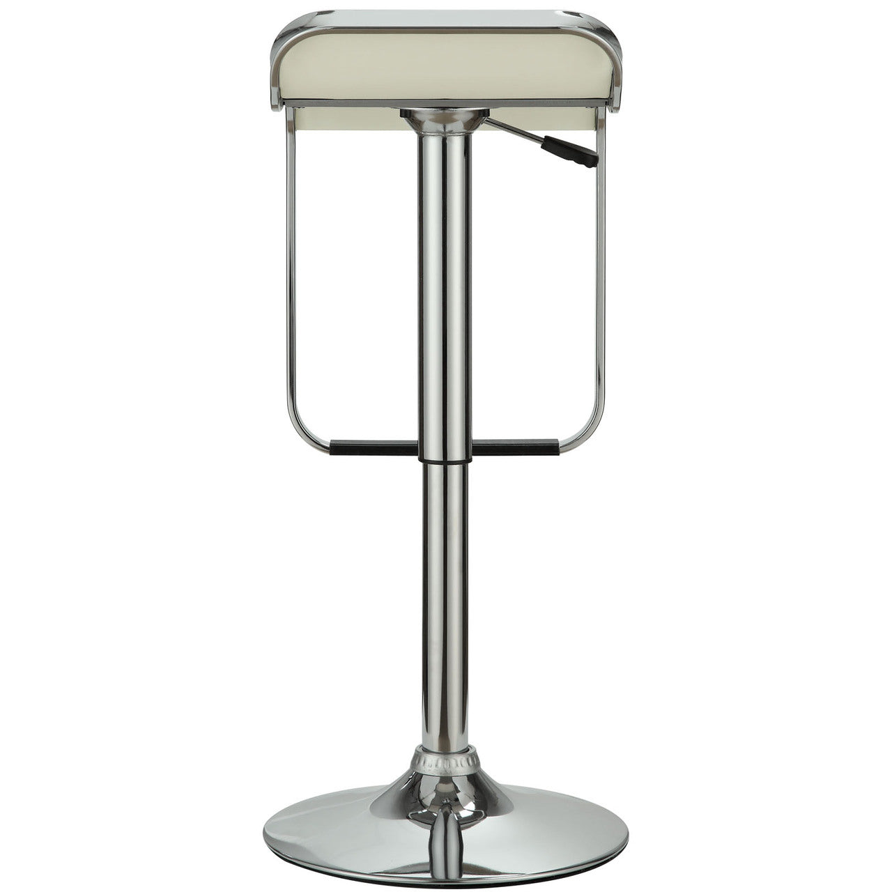 LEM Vinyl Bar Stool in White
