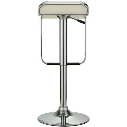 LEM Vinyl Bar Stool in White