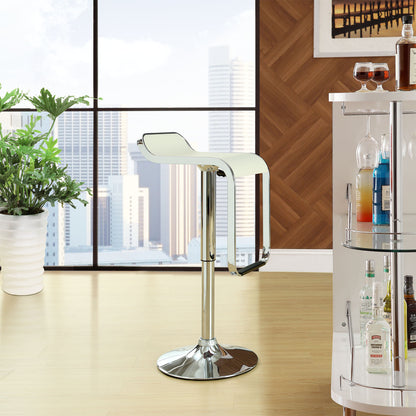 LEM Vinyl Bar Stool in White